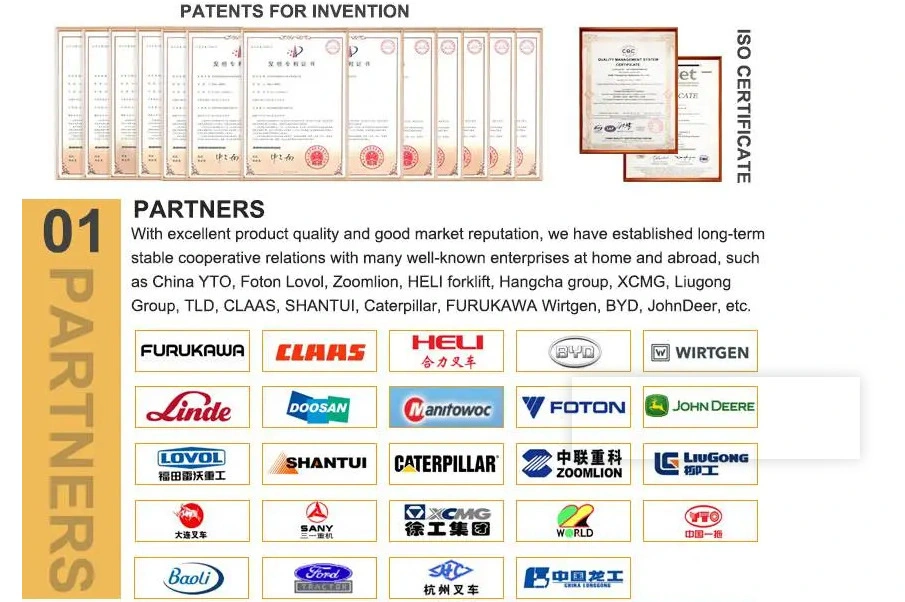 Forklift Hydraulic Gear Pump, Valves, Oil Cylinder, Starter, Water Pump