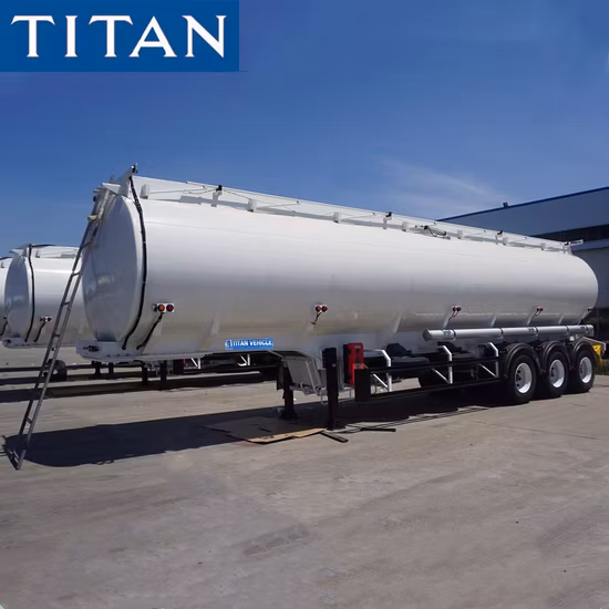 3 essieux 30000/40000/50000 litres d'huile/diesel/essence/brut/eau/lait/propane réservoir de carburant monobloc en acier de transport/camion-citerne semi-remorque pour le prix de vente